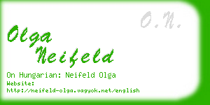 olga neifeld business card